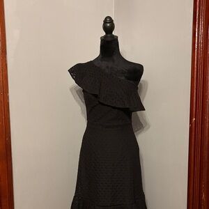 NWT Banana Republic Black One-Shoulder Dress